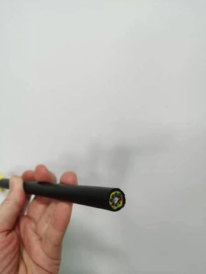 Υπερυψωμένο ενιαίο σακάκι όλη η διηλεκτρική αυτοφερόμενη έκταση 200m 12 24 ADSS οπτικό καλώδιο Fibra 48 πυρήνων