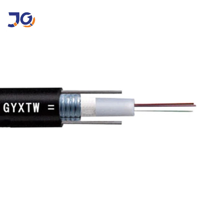 ο υπαίθριος ενιαίος τρόπος G652D 4 6 8 12 16 24 αφαιρεί τον πυρήνα το θωρακισμένο οπτικό καλώδιο ινών με το οπτικό gyxtw fibra χαλύβδινων συρμάτων