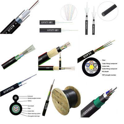 GYXTC8Y υπαίθριο σακάκι PE ινών οπτικό