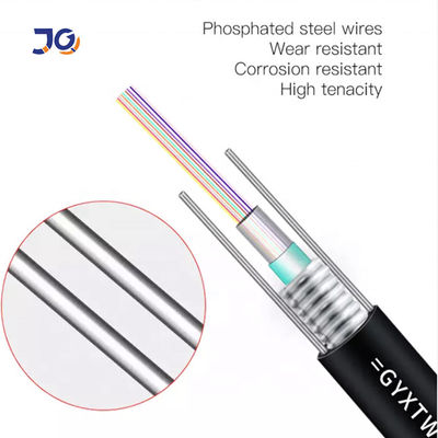 Θωρακισμένο χαλαρό καλώδιο 24 σωλήνων ταινιών χάλυβα GYXTW ενιαίος τρόπος πυρήνων