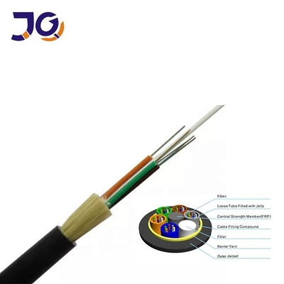 Υπερυψωμένο οπτικό καλώδιο 24 48 96 Hilos Monomodo ADSS Fibra
